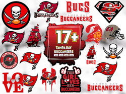 17 Files Tampa Bay Buccaneers Svg Bundle, Buccaneers Logo Svg
