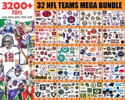 32 NFL Football Teams Svg Mega Bundle
