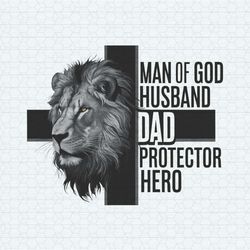 The Lion Cross Man Of God PNG