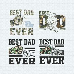 Retro Best Dad Ever Happy Fathers Day SVG Bundle