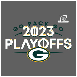 Retro 2023 Nfl Playoffs Go Pack Go SVG