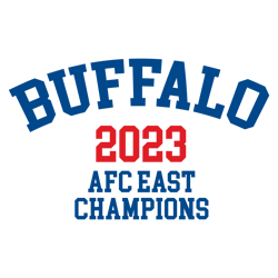 Retro Football Buffalo 2023 Afc East Champions SVG
