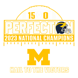 Perfection 2023 National Champions Michigan SVG