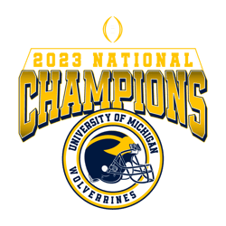University Of Michigan Wolverines National Champions SVG