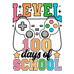 Level 100 Days Of School Game Controllers SVG
