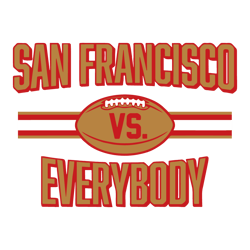 San Francisco Vs Everybody Football SVG