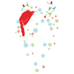 Pickleball Christmas Santa Hat Reindeer SVG