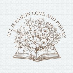 All Is Fair In Love And Poetry SVG
