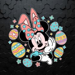 Minnie Bunny Ear Easter Eggs SVG