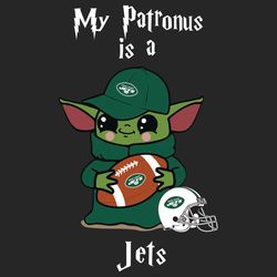 Baby Yoda My Patronus Is A Jets SVG