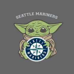 Seattle Mariners Baby Yoda Sport Logo Team Gift SVG