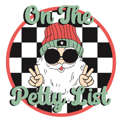 Retro Christmas On The Petty List Santa Baby SVG Download