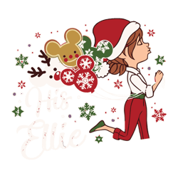 Funny His Elli E Christmas Mouse Cartoon Balloon SVG Download