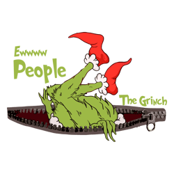 Funny Ew People The Grinch Christmas PNG