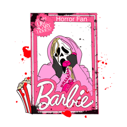 Horror Fan Barbie Do You Like Scary Movie SVG File For Cricut