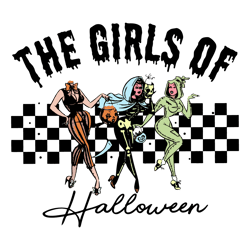 The Girls Of Halloween 90s Ghouls SVG