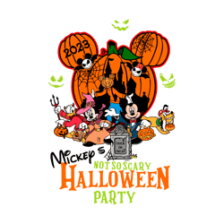 Halloween Mouse Not So Scary Halloween Party SVG