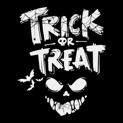 Retro Trick Or Treat Scary Halloween SVG Cutting Digital File