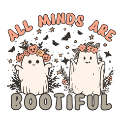 All Minds Are Boo Tiful Halloween School SVG Download File