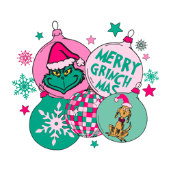 Pink Grinch Santa SVG Christ Mas Merry Graphic Design File