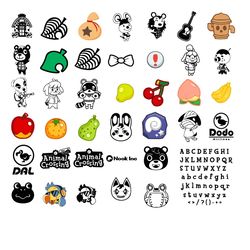 180 Files Animal Crossing Mega Bundle SVG PNG Animal SVG