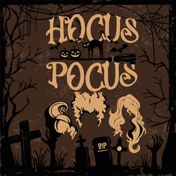 Hocus Pocus SVG Happy Halloween SVG Witch SVG