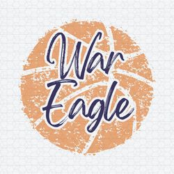 Retro War Eagle Basketball NCAA Svg Digital Download