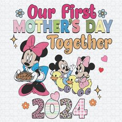 Disney Our First Mothers Day Together 2024 PNG