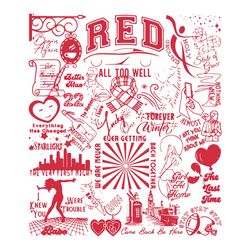 Red Taylor Swift Album Taylor Swift Song Svg Cutting Files