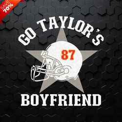 Taylors Boyfriend Kansas City Chiefs SVG