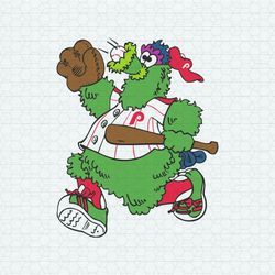 Phillies Phanatic Baseball Mascot SVG