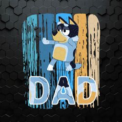 Funny Bluey Dad Dancing Bandit Heeler SVG