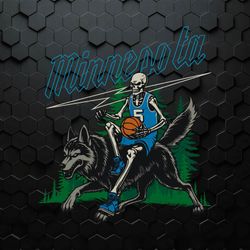 Minnesota Basketball Skeleton PNG