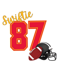 Retro Swiftie 87 Football Helmet Png