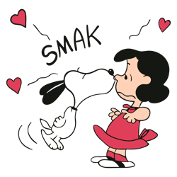 Smak Snoopy Lucy Valentine SVG