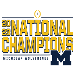 2023 National Champions Michigan Wolverines SVG