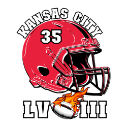 Super Bowl Lviii Kansas City Football Helmet SVG