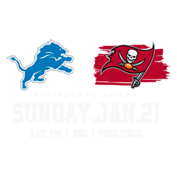 Detroit Lions Vs Tampa Bay Buccaneers Divisional Round SVG