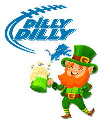 Detroit Lions Dilly Dilly Patricks Day PNG