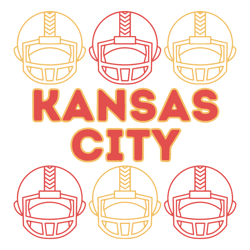 Kansas City Football Helmet SVG