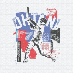 Shohei Ohtani Diamond Art Dodgers Baseball SVG