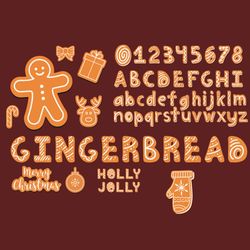 Ginger Bread Alphabelt PNG - Gift For Kids Birthday