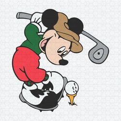 Masters Golf Tournament Mickey Mouse SVG