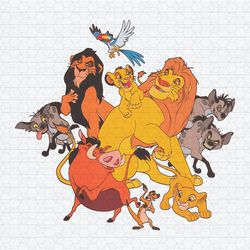 The Lion King Characters Disney Cartoon PNG