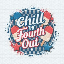 Chill The Fourth Out Patriotic Ice Cream PNG