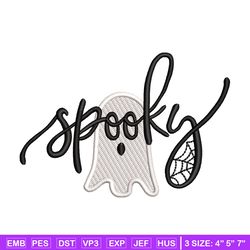 Spooky ghost embroidery design, Spooky embroidery, Embroidery shirt, Embroidery file