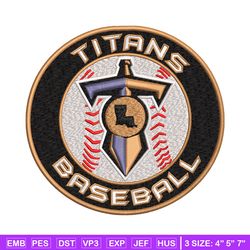 titan baseball embroidery design, baseball embroidery, embroidery shirt, embroidery file
