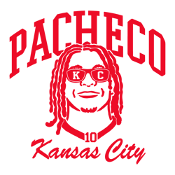 Pacheco 10 Kansas City Football Player SVG