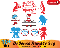 10 Dr Seuss Bundle Thing 1 SVG