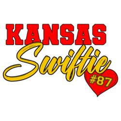 Cute Kansas Swiftie 87 Heart SVG